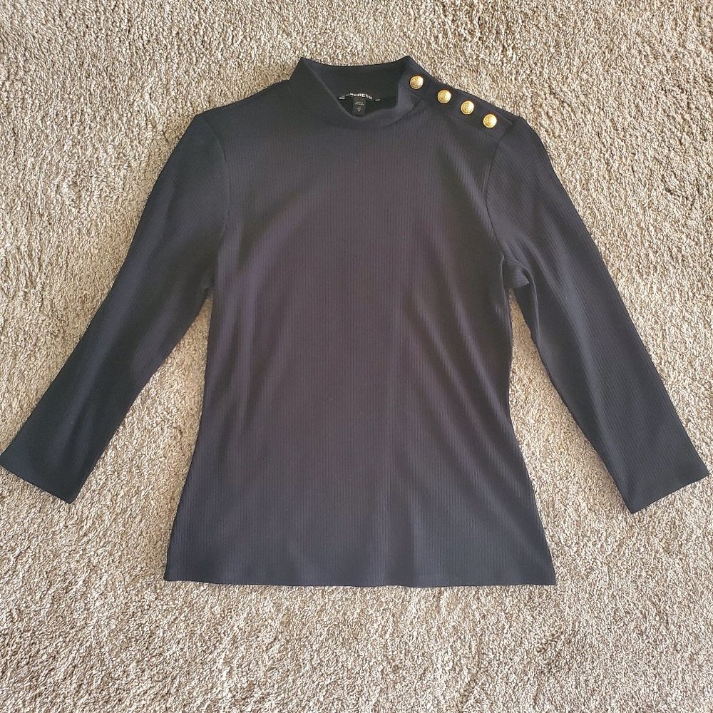 Express Black 3/4 Sleeve Top - Size M